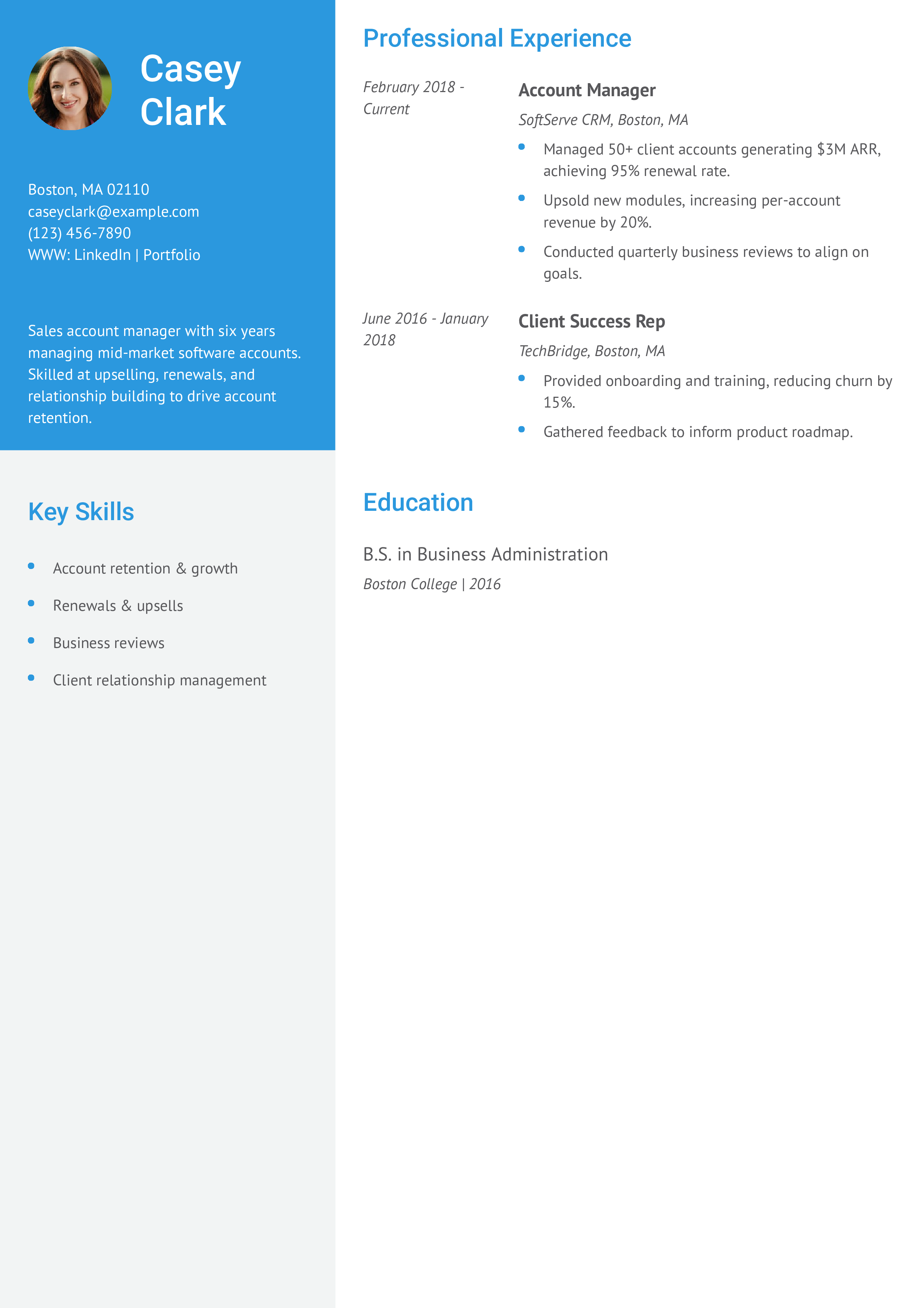 Sales Account Manager Resume