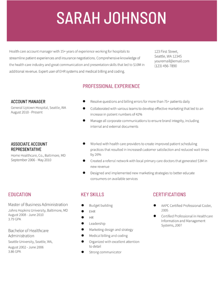 Account Manager Resume Examples and Templates Banner Image