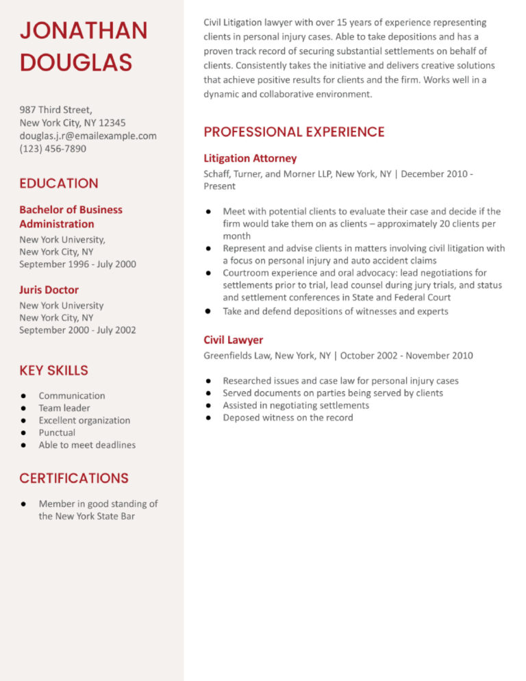 Attorney Resume Examples and Templates Banner Image