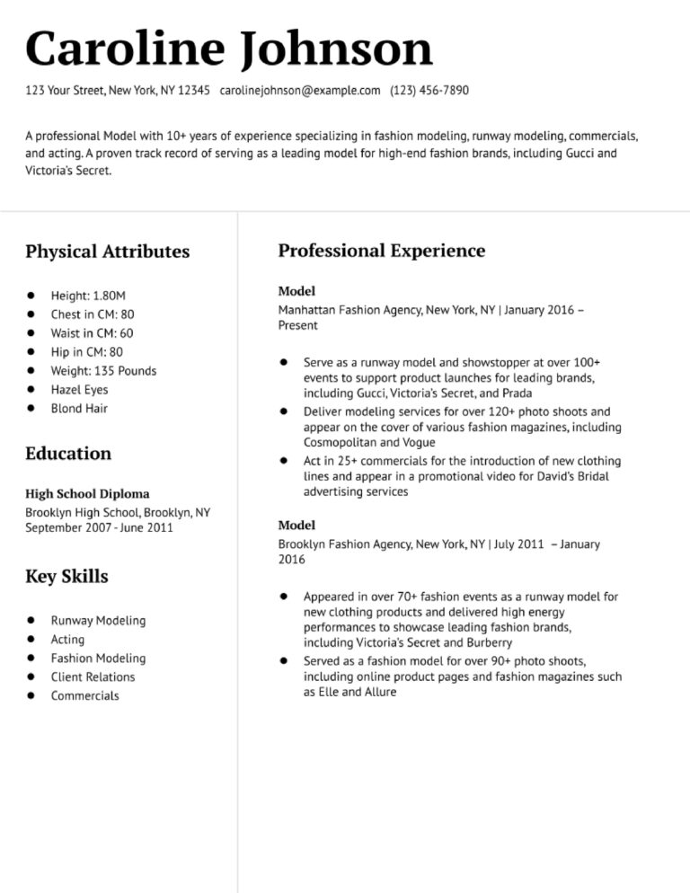 Model Resume Examples and Templates Banner Image