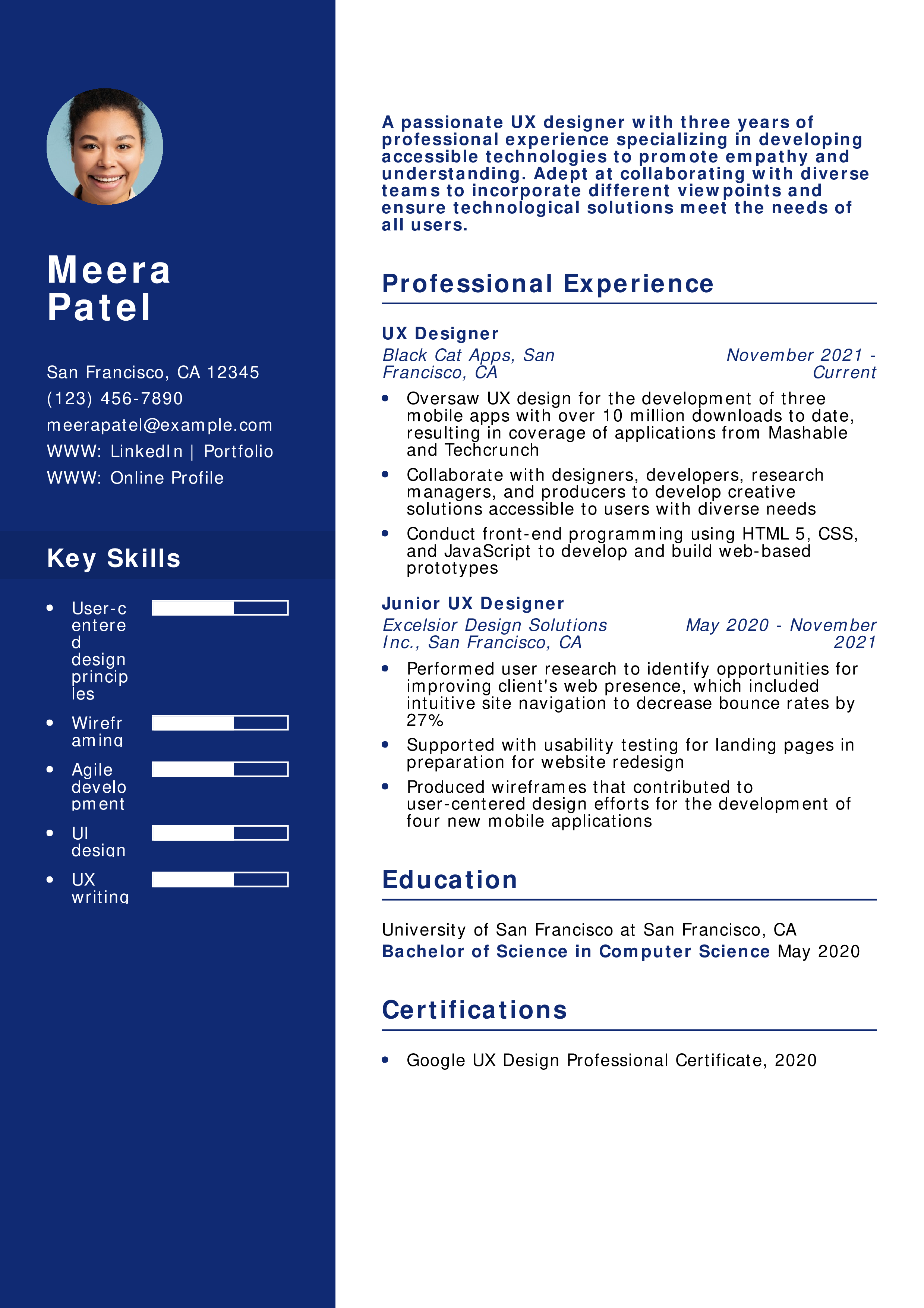 Entry-level Information Technology Resume