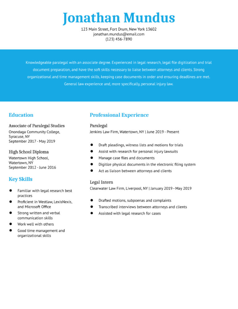 Free Resume Examples and Sample Resumes for All Jobs in 2024 ...