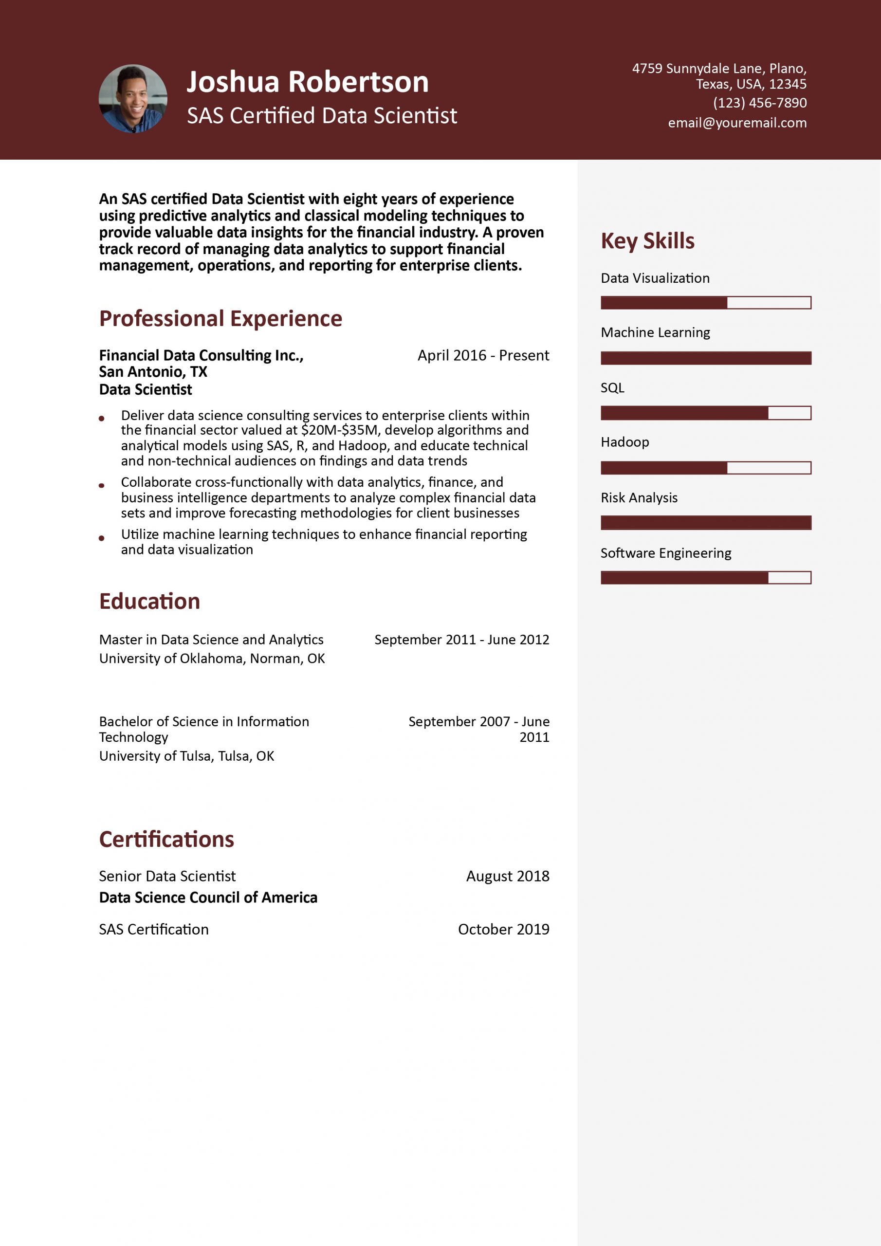 7 Data Scientist Resume Examples and Templates for 2024