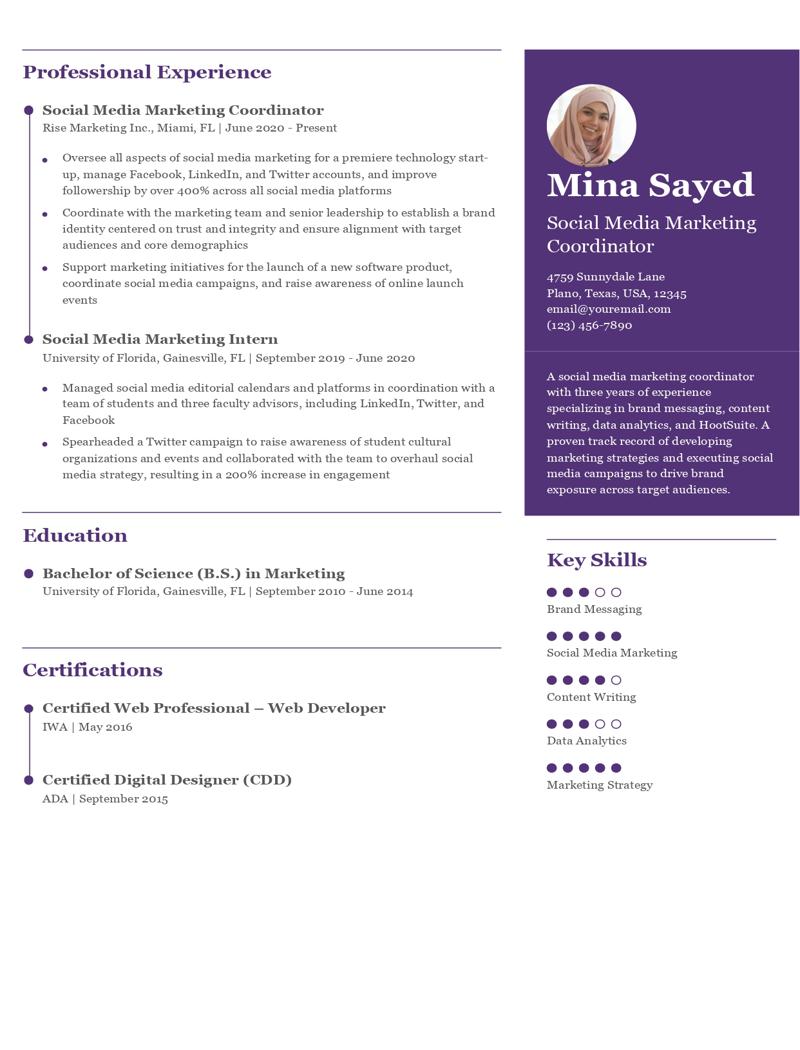 Marketing Resume Examples and Templates for 2024