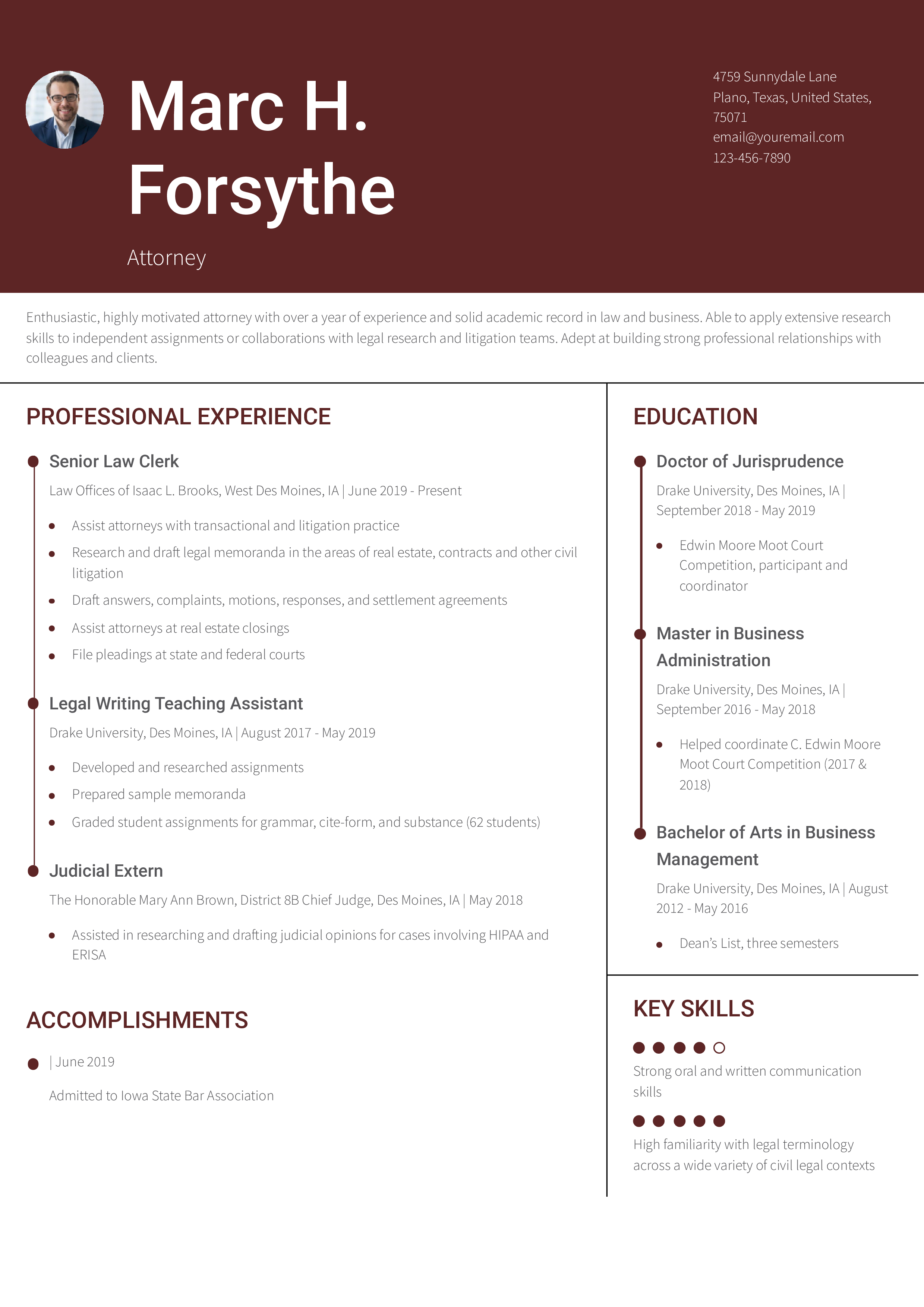 7 Attorney Resume Examples and Templates for 2024