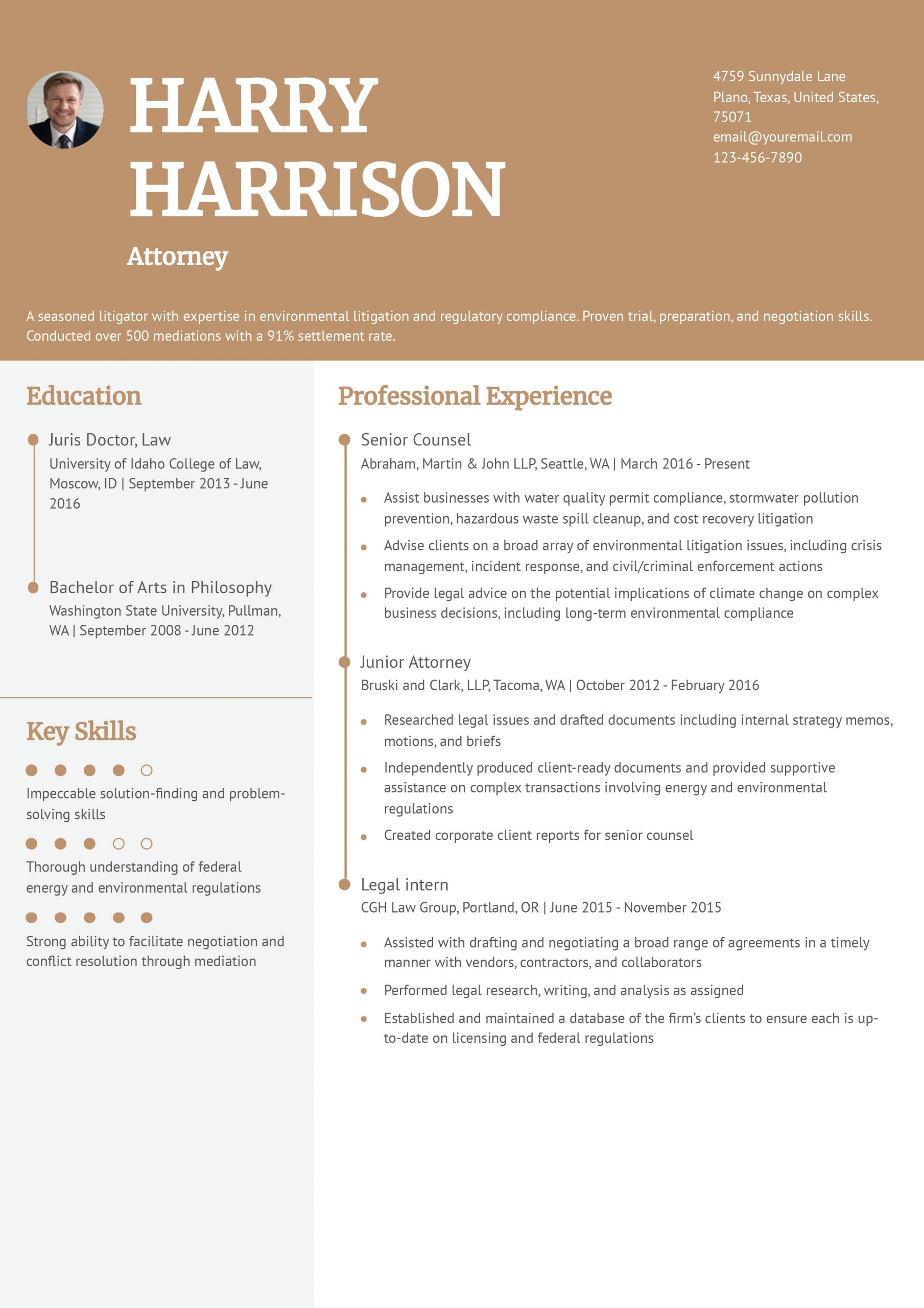 Attorney Resume Examples and Templates for 2024