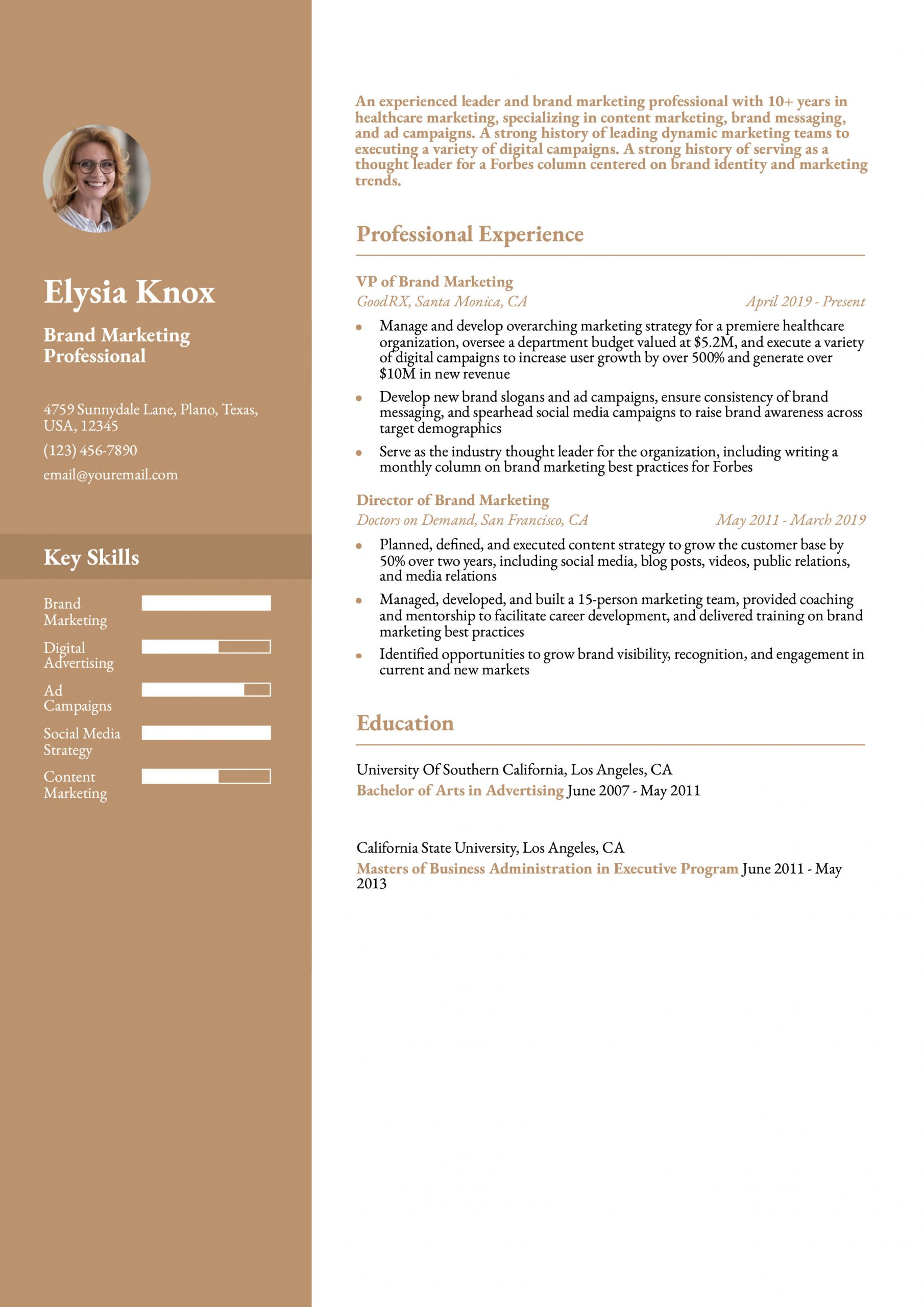 Marketing Manager Resume Examples and Templates for 2024