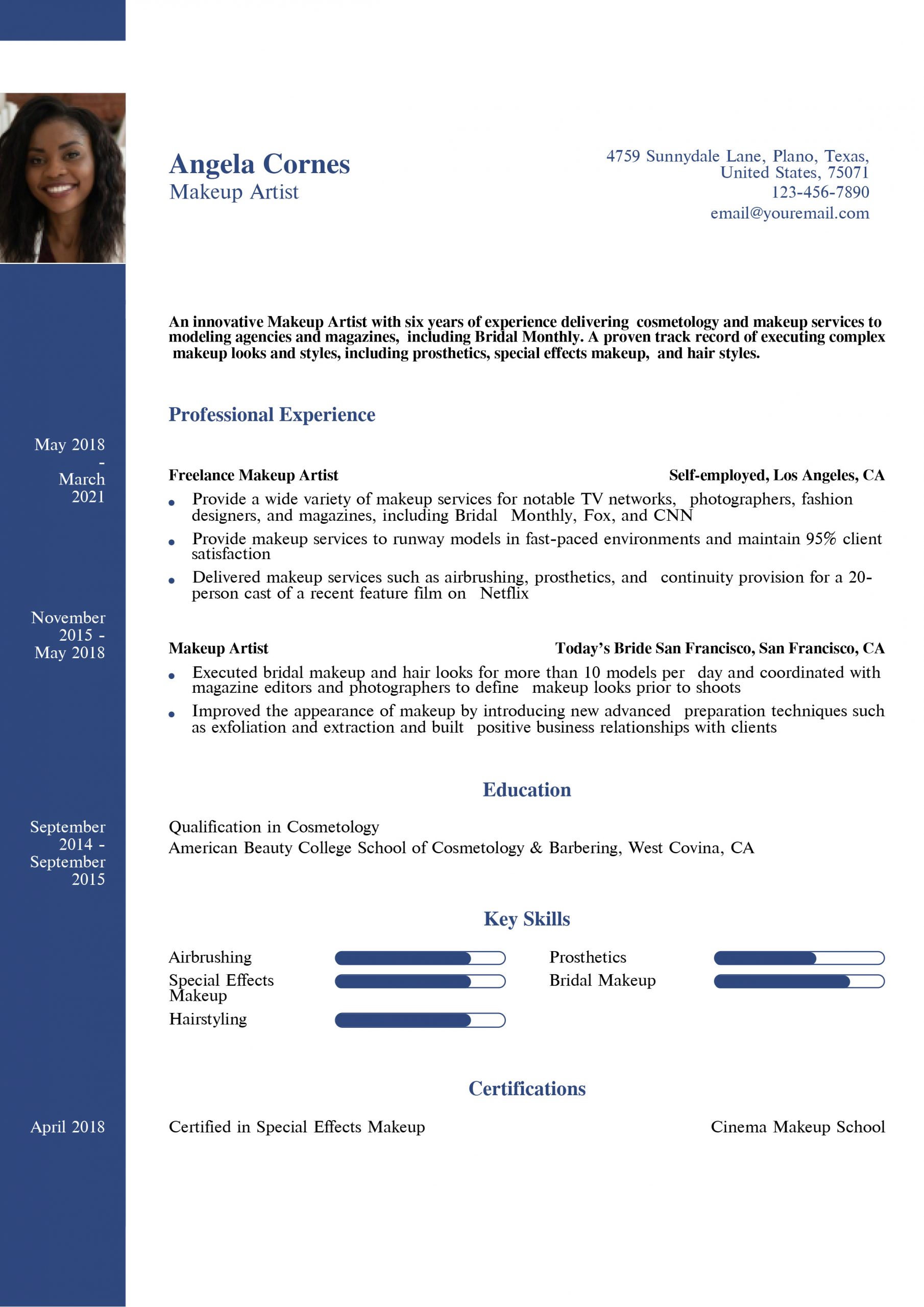 Makeup Artist Resume Examples and Templates for 2024