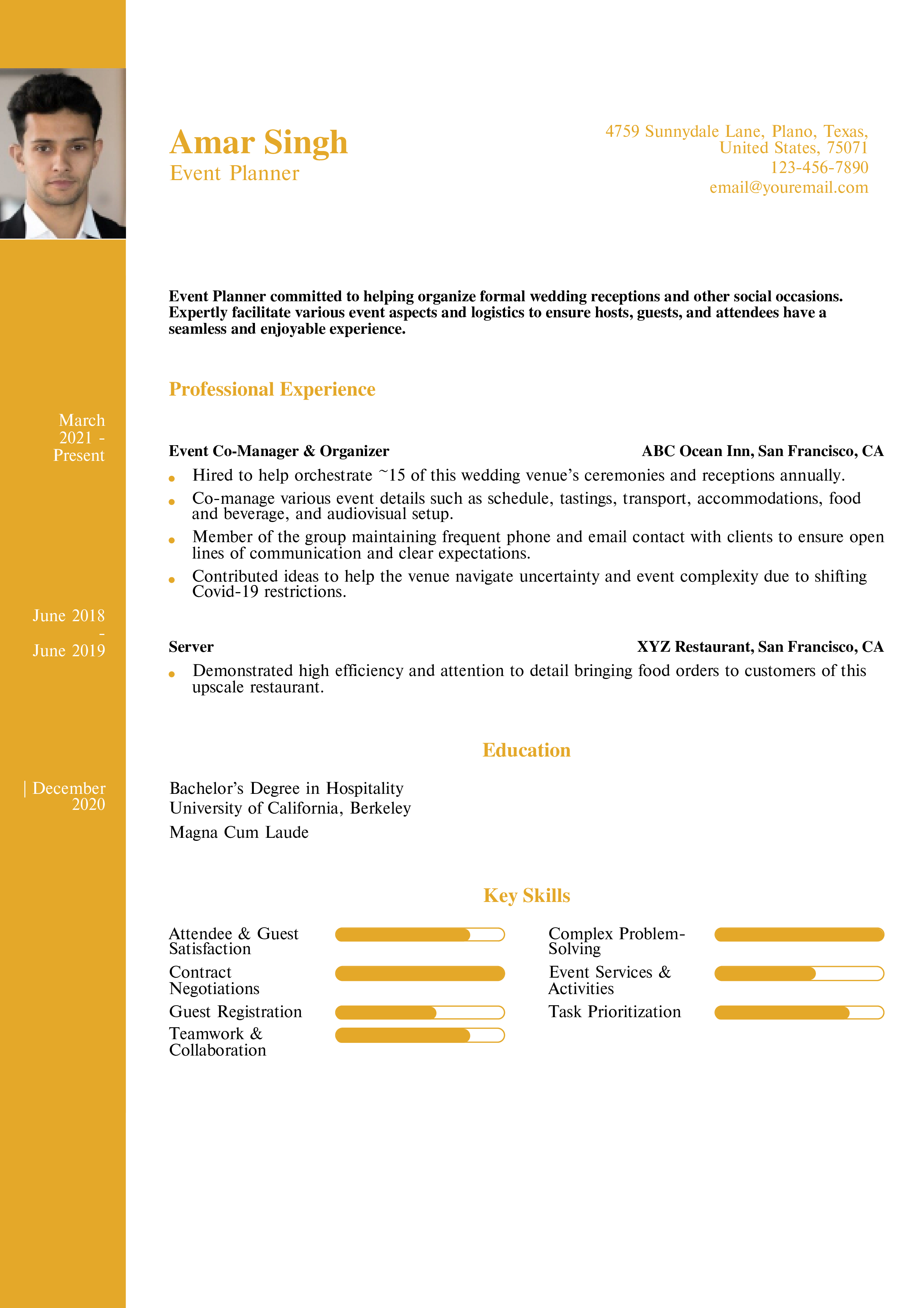 10 Event Planner and Coordinator Resume Examples and Templates for 2024