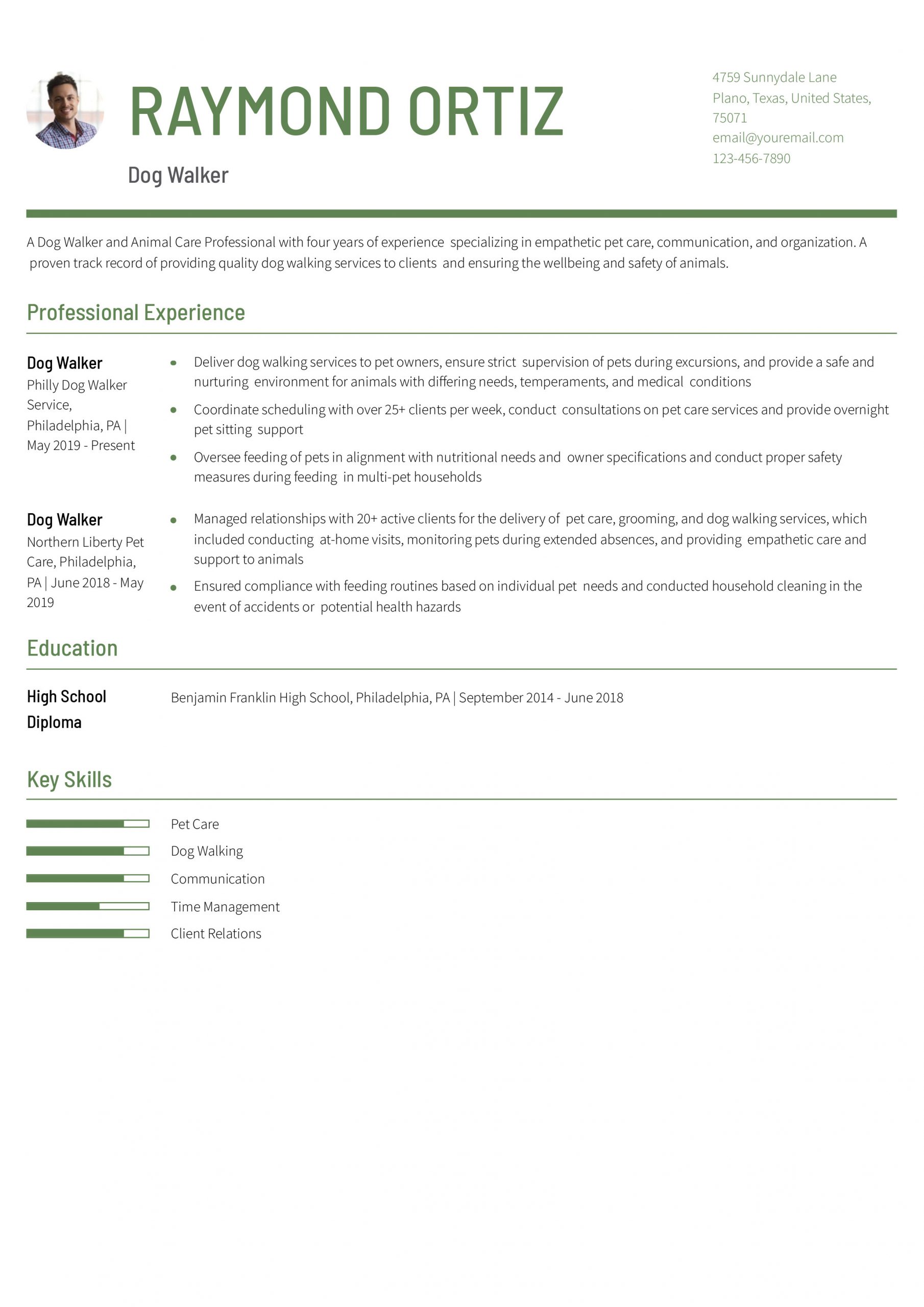 Dog Walker Resume Examples and Templates for 2024