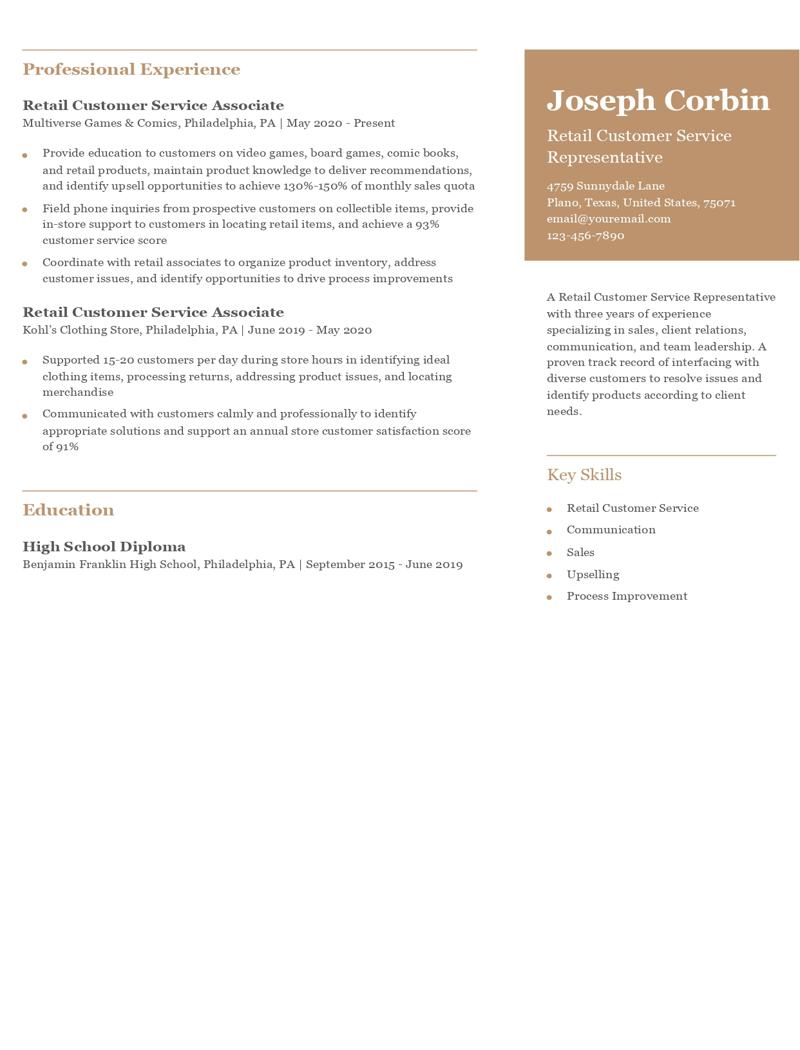 Retail Customer Service Representative Resume Examples and Templates for 2024
