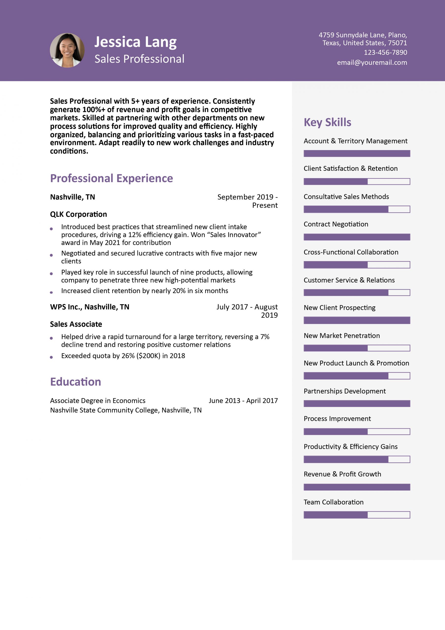 Sales Consultant Resume Examples and Templates for 2024