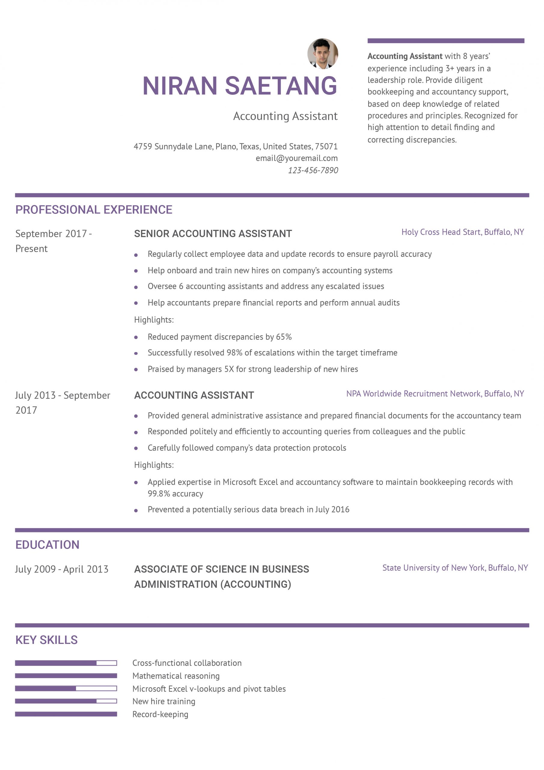 Accounting Assistant Resume Examples and Templates for 2024