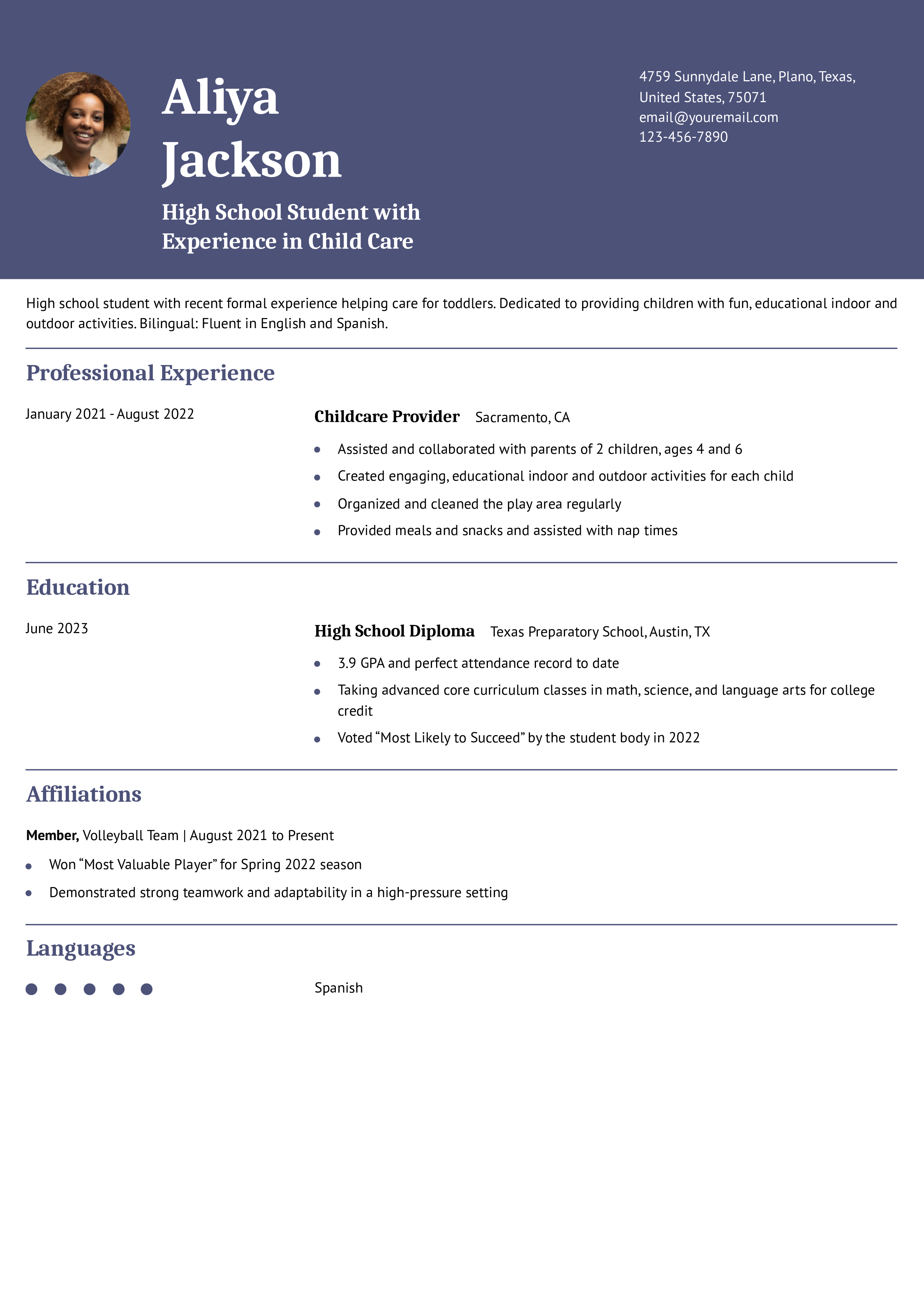 Senior-Level Resume Example