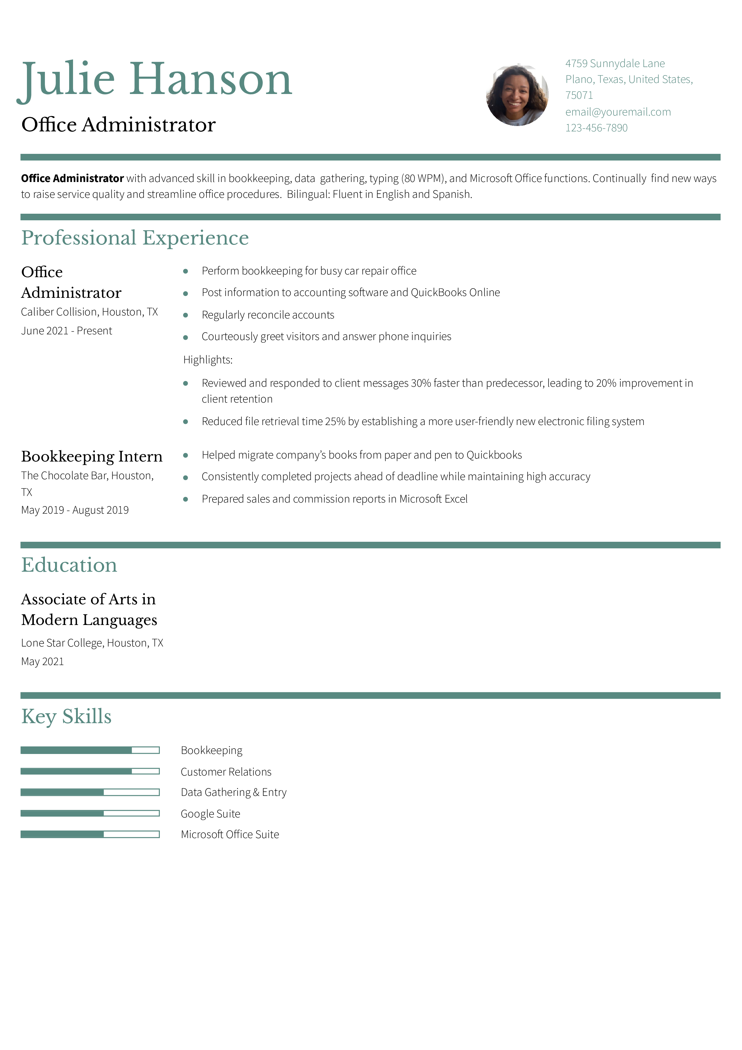 10 Office Administrator Resume Examples and Templates for 2024