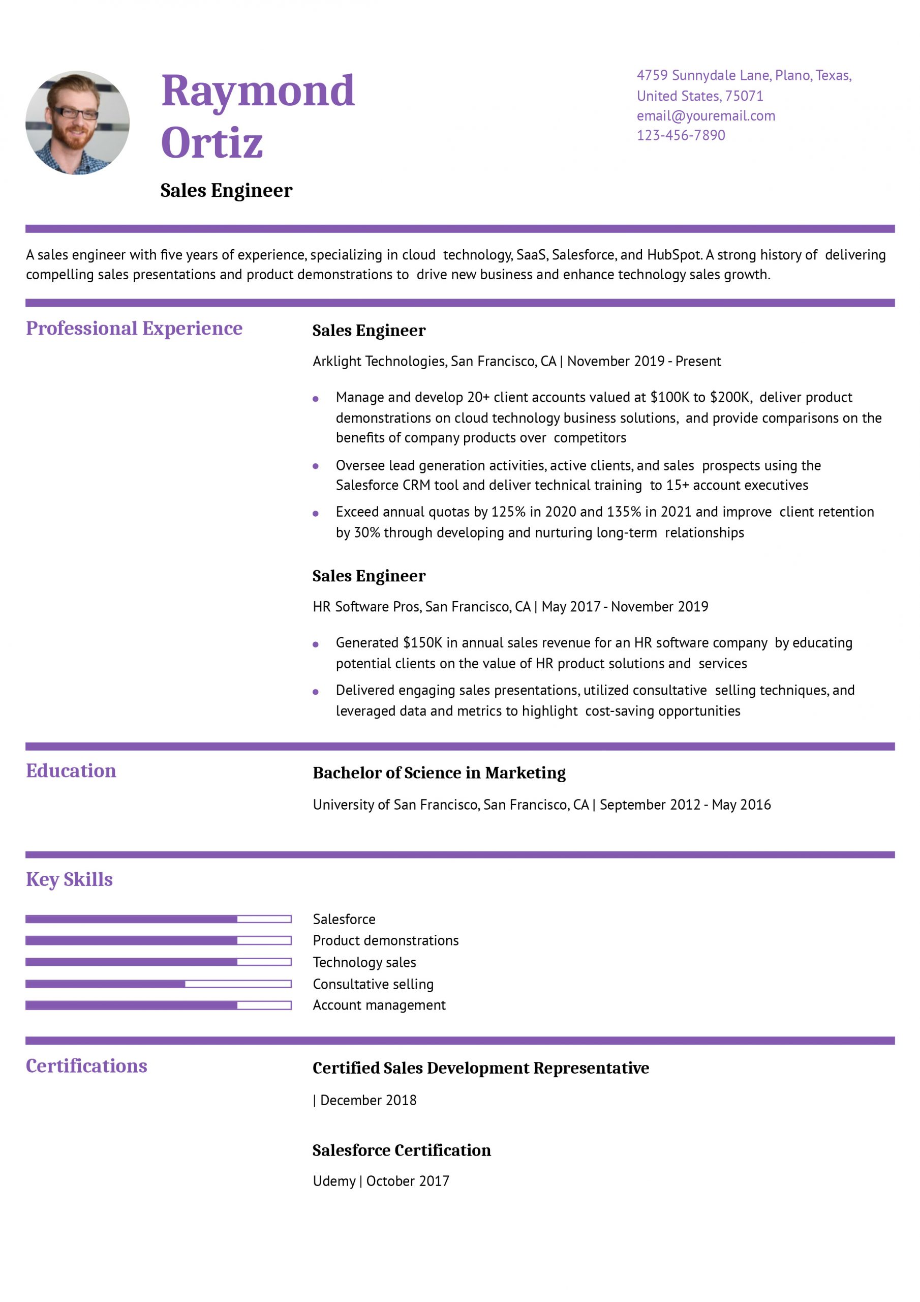 Sales Engineer Resume Examples and Templates for 2024