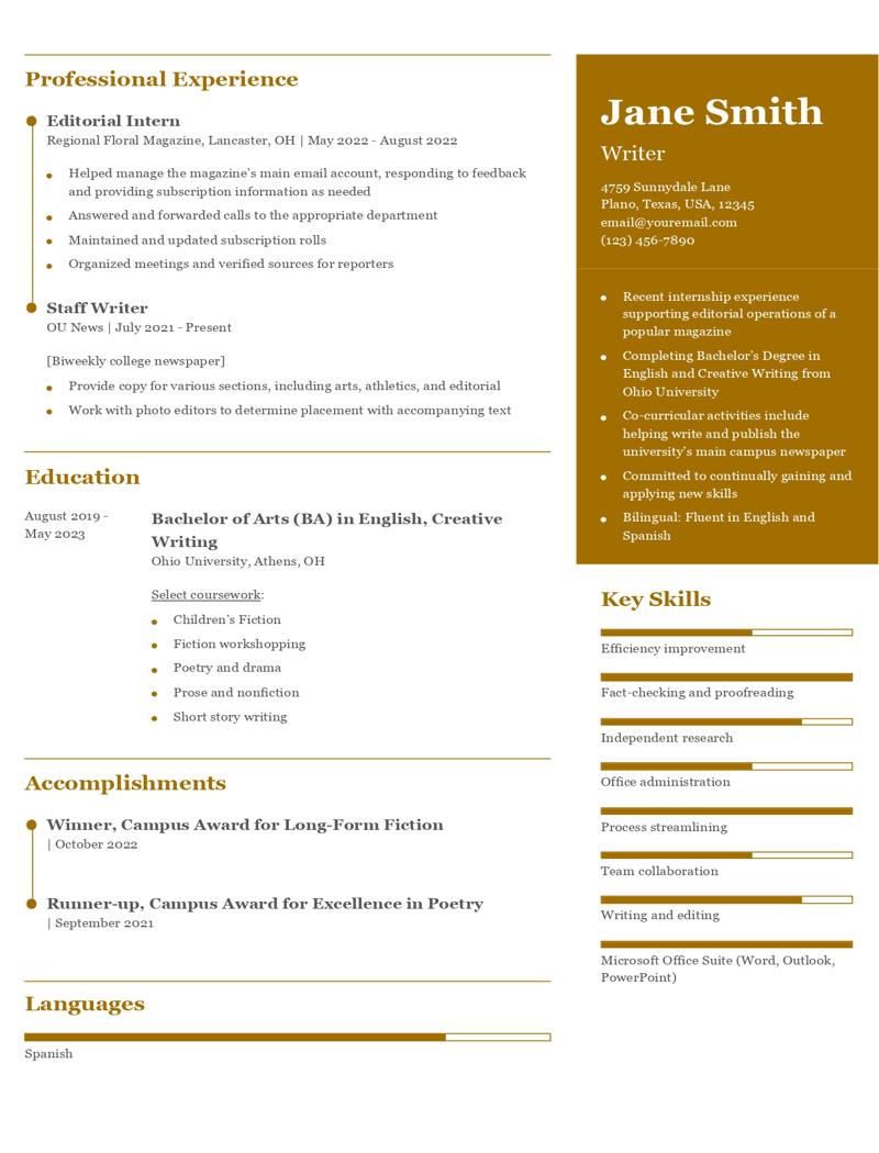 Entry-Level Resume Examples and Templates for 2024