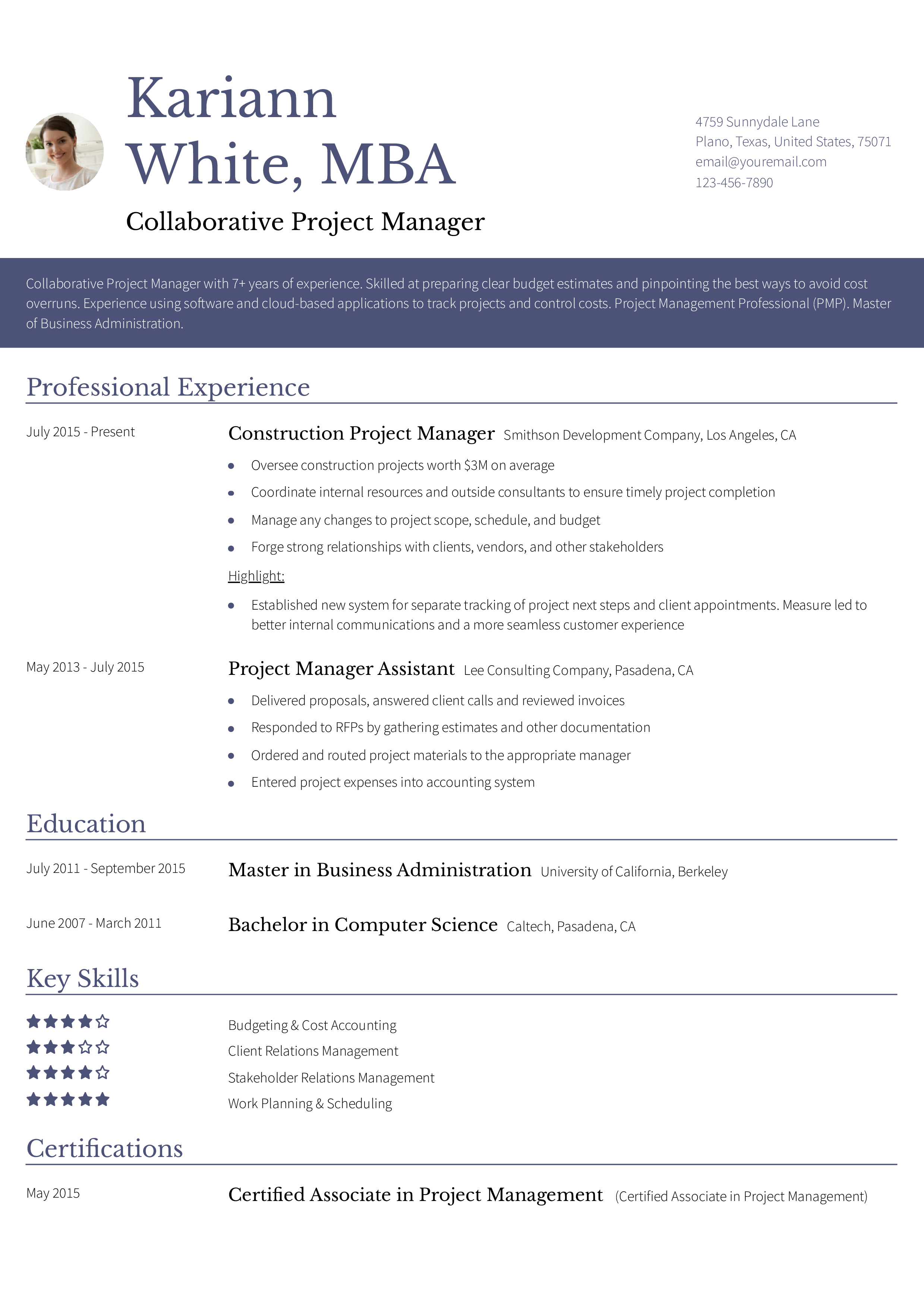 9 Project Manager Resume Examples and Templates for 2025 