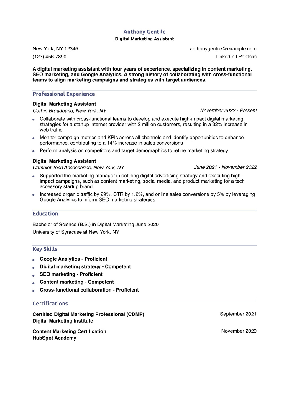 9 Digital Marketing Resume Examples and Templates for 2024 ...