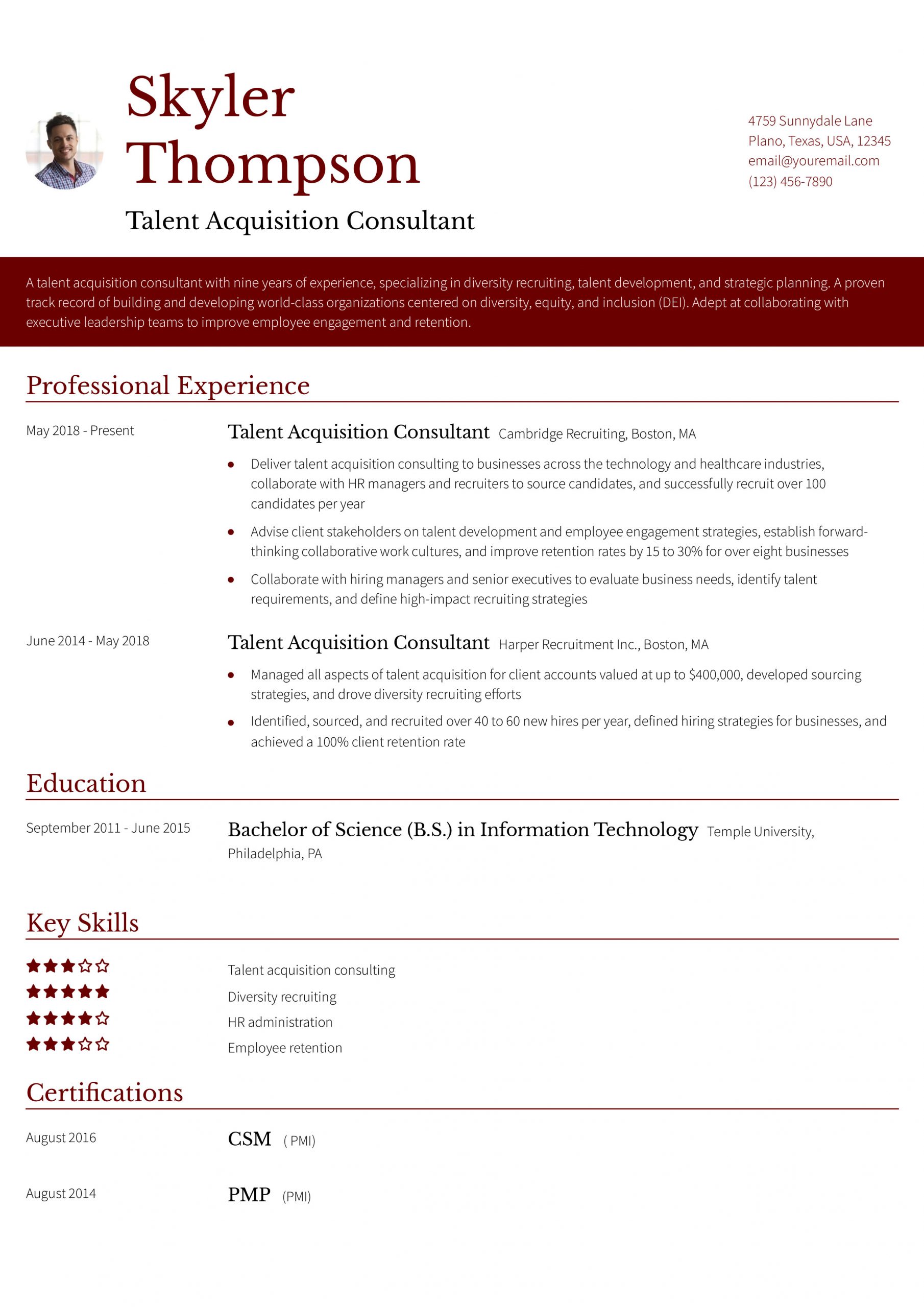 Consulting Resume Examples and Templates for 2024