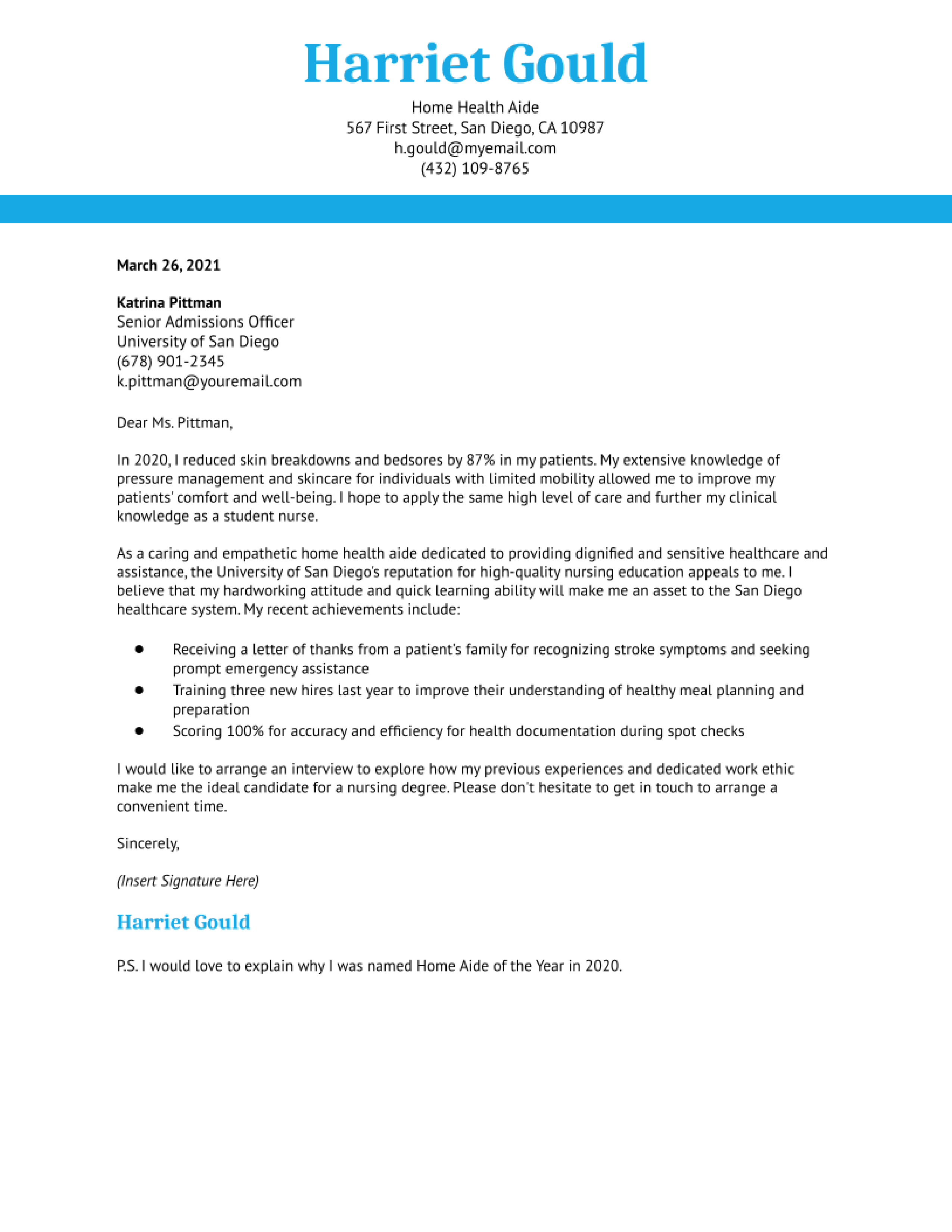 Nursing Student Cover Letter Examples and Templates for 2024