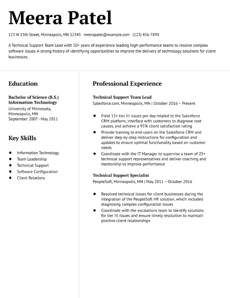 Technical Support Resume Examples And Templates For 2024   Technical Support Resume Examples And Templates Banner Image 768x994 