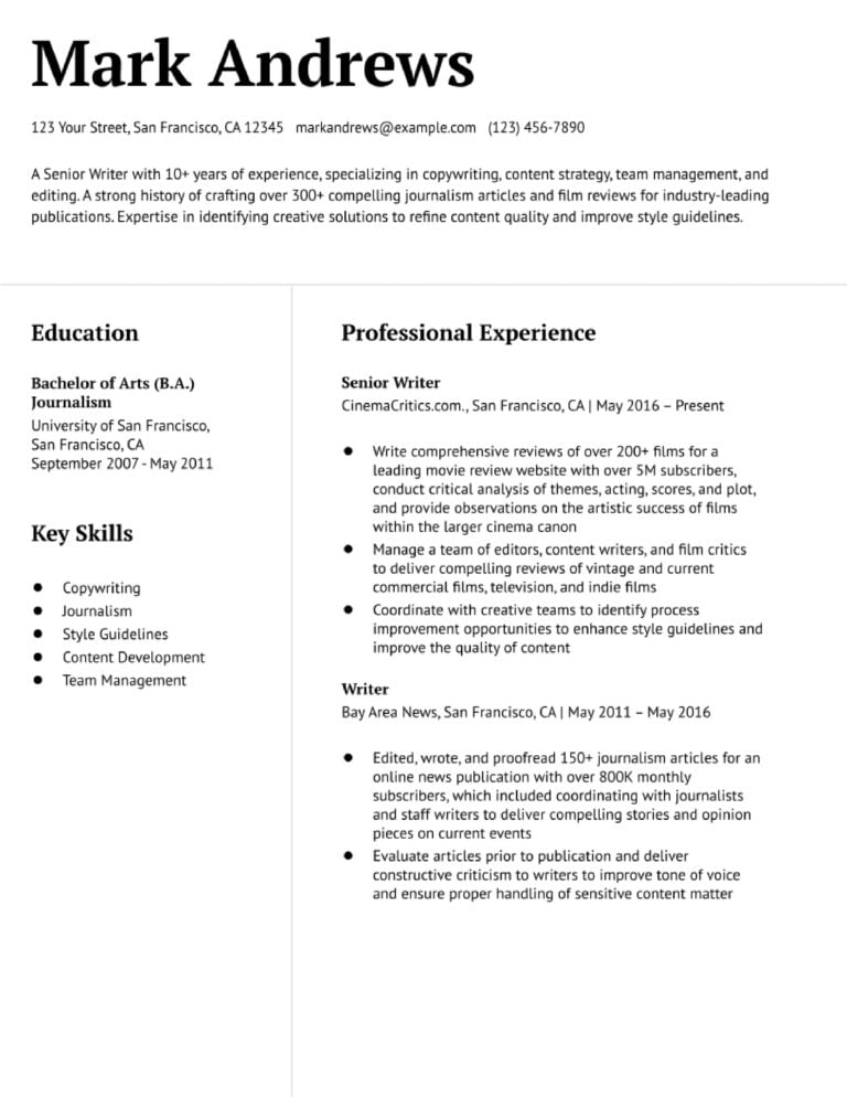 Technical Writer Resume Examples and Templates for 2024 