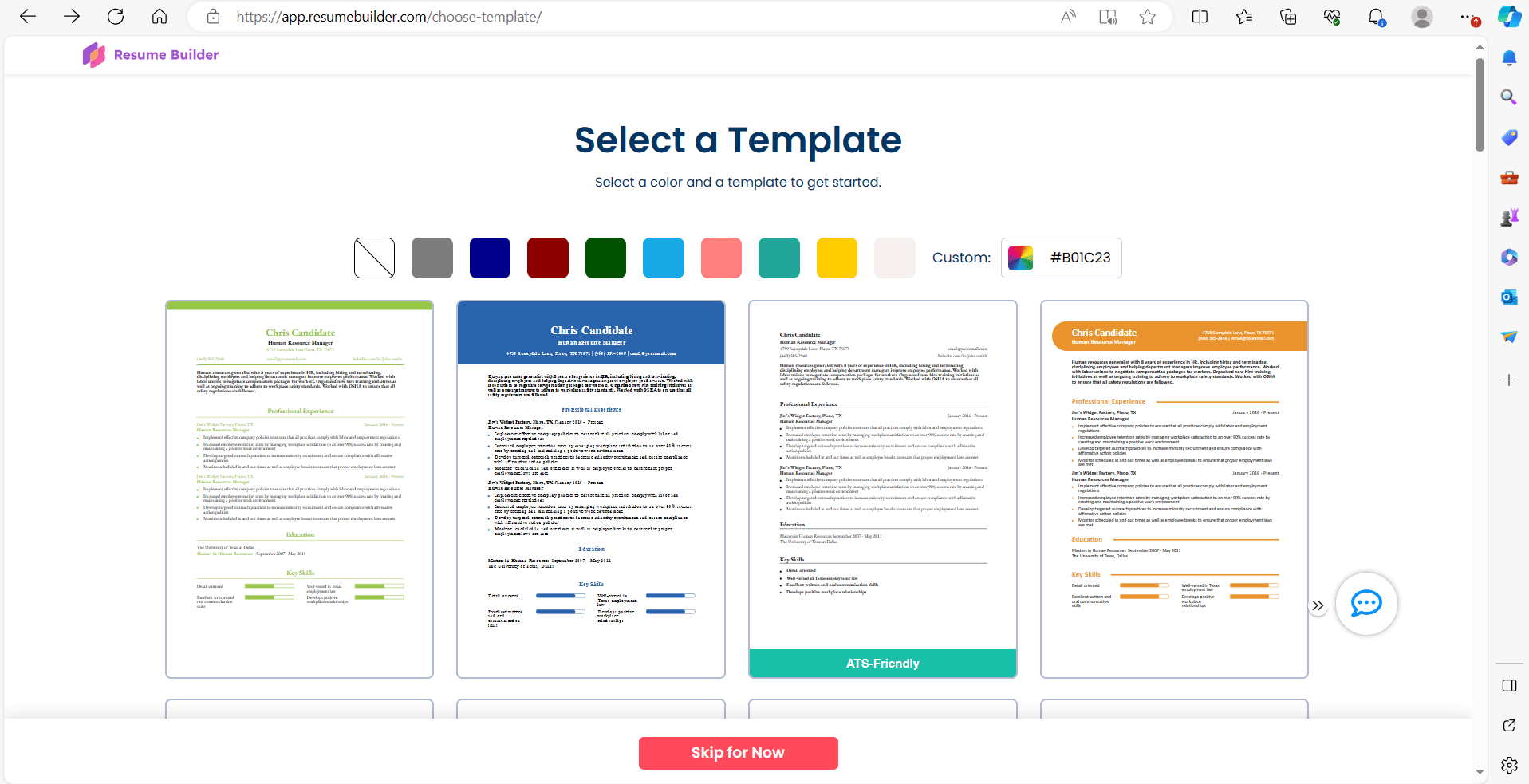 best resume template for 2020