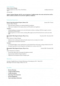 Assistant Manager Resume Examples Senior-Level