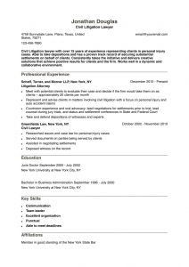 Attorney Resume Examples Senior-Level