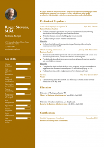 Business Analyst Resume Examples Senior-Level