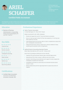 Certified Public Accountant Resume Examples Entry Level