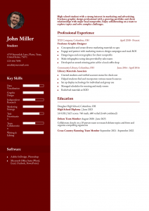 College Student Resume Examples Senior-Level