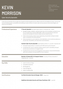 Computer Science Resume Examples Mid-Career