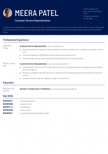 Customer Service Representative Resume Examples Mid-Career