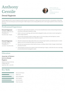 Dental Hygienist Resume Examples Senior-Level