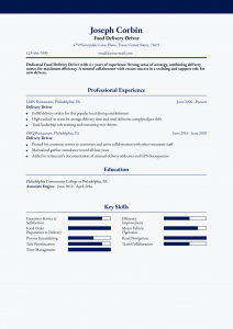 Food Delivery Driver Resume Examples Senior-Level