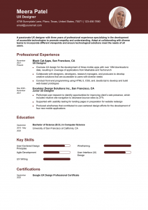 Information Technology (IT) Resume Examples Entry Level