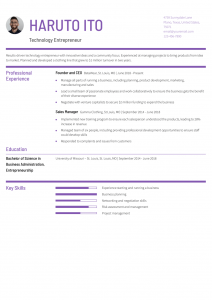 MBA Resume Examples Entry Level