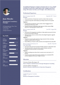 Management Resume Examples Senior-Level