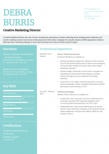 Marketing Director Resume Examples Senior-Level