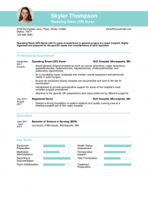 Operating Room Nurse Resume Examples Senior-Level