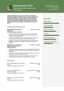 Ph.D. for Industry and Non-Academic Jobs Resume Examples Entry Level