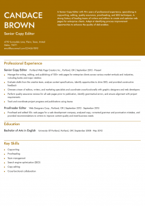 Proofreader Editor Resume Examples 10+ Years