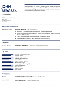 Radiology Technician Resume Examples Entry Level