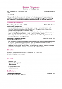 Supervisor Resume Examples Entry Level