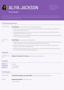 Traditional Resume Examples Senior-Level