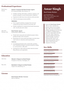 Broker Resume Examples Senior-Level