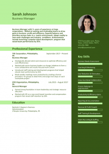 Business Manager Resume Examples Senior-Level