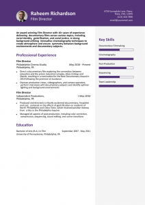 Film Director Resume Examples Senior-Level